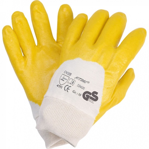 Перчатки с нитриловым покрытием (Желтые)