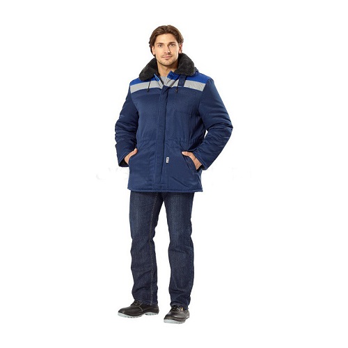 Куртка  утепленная БРИГАДА, размер 52-54, рост 170-176, цвет синий