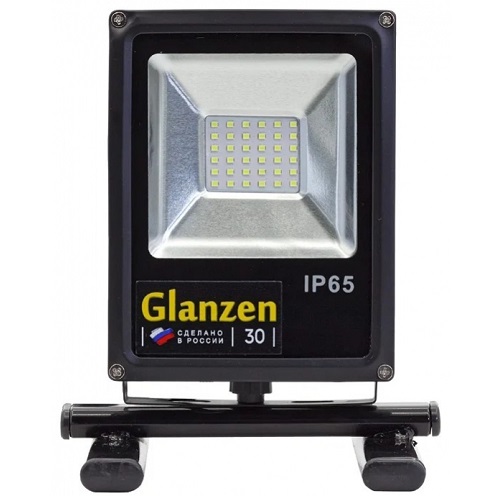 Светодиодный прожектор переносной 30Вт GLANZEN FAD-0016-30 (6000 К, SIP)