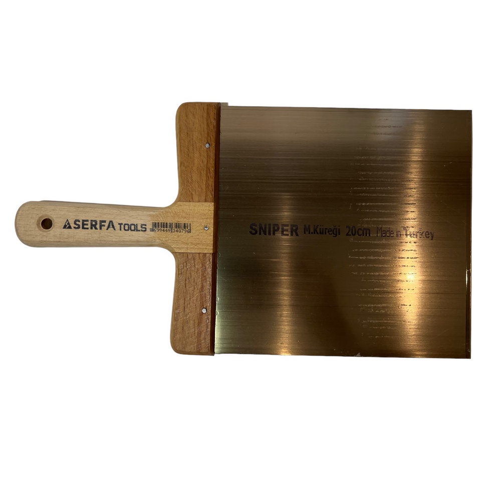 Шпатлевочная лопатка с деревянной ручкой 20 см Serfa